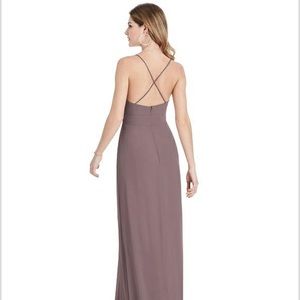After Six French Truffle Bridesmaid Dress